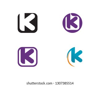 k letter k logo design and vector 