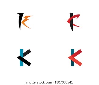 k letter k logo design and vector 
