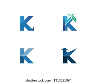 k letter k logo design and vector 
