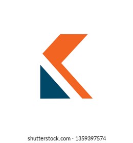 K letter logo design vector template