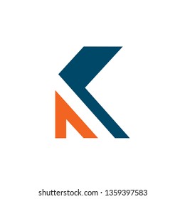 K letter logo design vector template