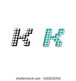 k letter k logo design and vector 
