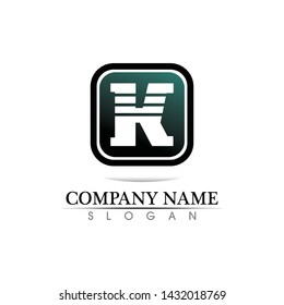 k letter k logo design and vector 
