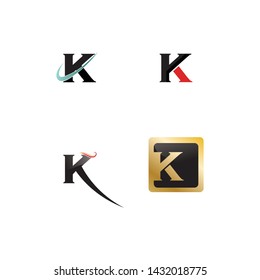k letter k logo design and vector 
