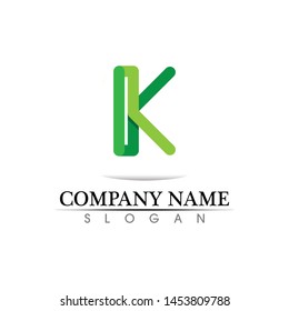 k letter k logo design and vector 
