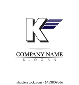 k letter k logo design and vector 
