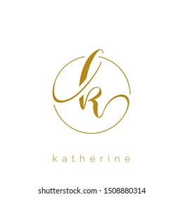 K letter logo design vector