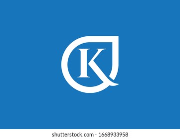 K letter logo design and vector
