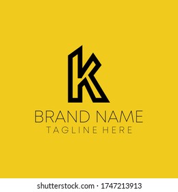 k letter logo design vector. k real estate iconic logo design. k letter lo