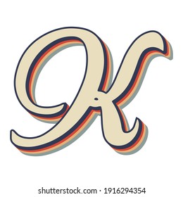 K letter logo design, K vector logo, letter design illustration