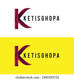 archivo vectorial de diseño de logotipo de letra K 