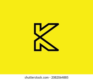 vector de diseño de logotipo de letra K