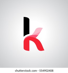 K Letter logo design vector element

