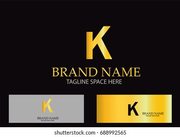 K Letter Logo Design Vector