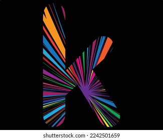 k letter logo elements template vector