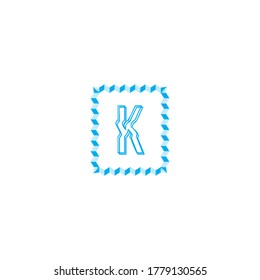 K letter logo emblem design