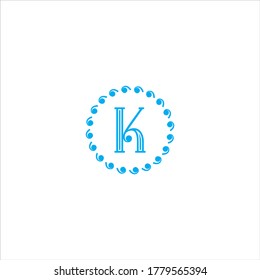 K letter logo emblem design