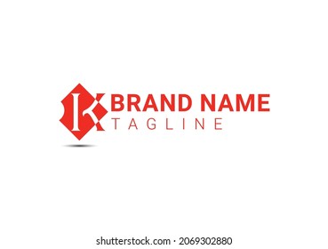 K letter logo and icon design template
