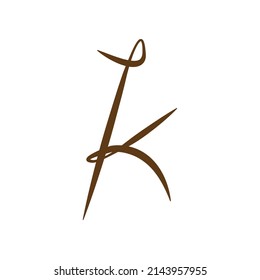 K letter logo icon sign