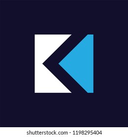 K Letter logo icon vector template