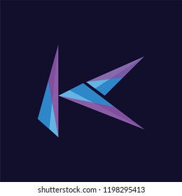 K Letter logo icon vector template