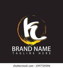 Imagen vectorial del icono del logotipo de la letra K