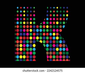 Elementos de plantilla de vector de icono de logotipo de letra K
