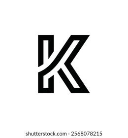 K letter logo icon vector illustration.