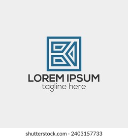K letter logo, modern creative minimal line k logo design concept isolated vector template illustration