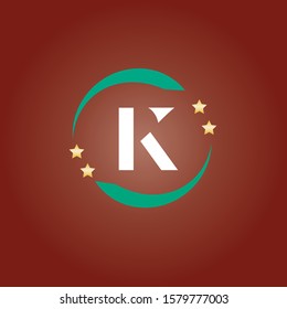 K letter logo with nice background.K letter icon and logo.