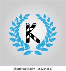 K letter logo with nice white background.K letter icon.Nice background design.