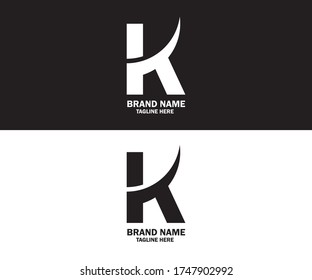 K Letter logo suitable for brand fashio n,corporate logo,etc.