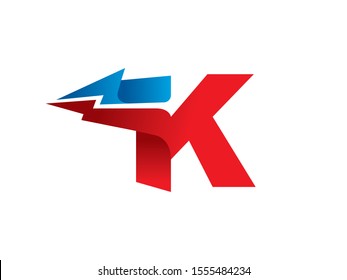 K Letter logo or symbol template design