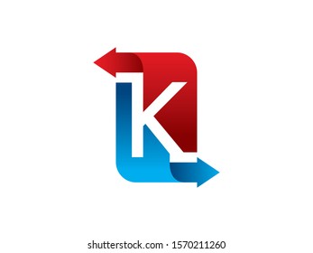 K Letter logo or symbol template design