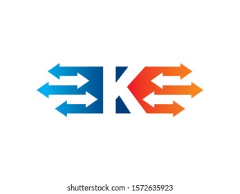 K Letter logo or symbol template design