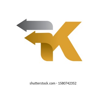 K Letter logo or symbol template design
