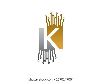 K letter logo or symbol template design