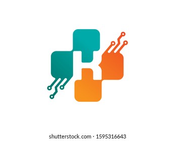 K Letter logo or symbol template design
