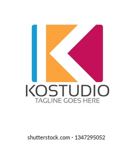 K Letter Logo Template