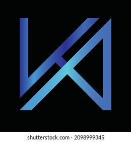 K Y Una Letra Con Logo, K Y Una Plantilla De Logotipo De Letra 