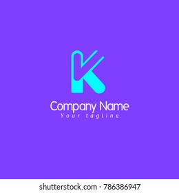 K LETTER LOGO TEMPLATE