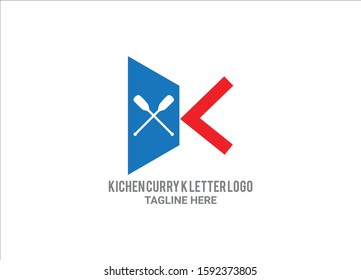 k letter logo template design 