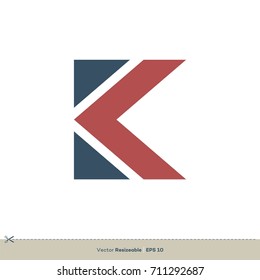K Letter Logo Template Illustration Design. Vector EPS 10.