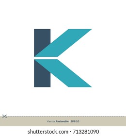 K Letter Logo Template Illustration Design. Vector EPS 10.