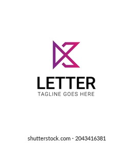 K letter logo template in one line modern, minimal, and professional 
