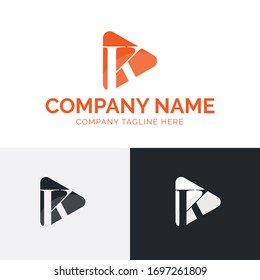 Plantilla de logotipo de letra K. Plantilla vectorial de logotipo K de letra. vector de letra K fácil de editar