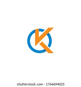 K letter logo template vector icon illustration design