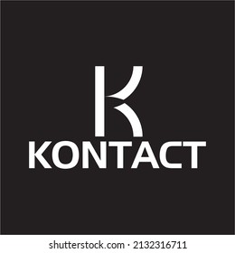 Logotipo de letra K| Se trata de un archivo de pasos listos para imprimir con logotipo inicial.300 ppp.