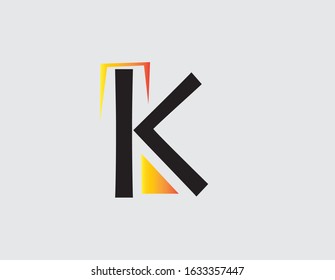 K letter logo. This is a vector