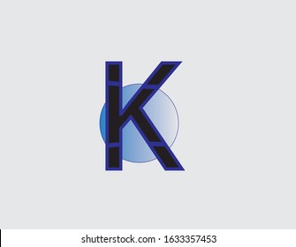 K letter logo. This is a vector